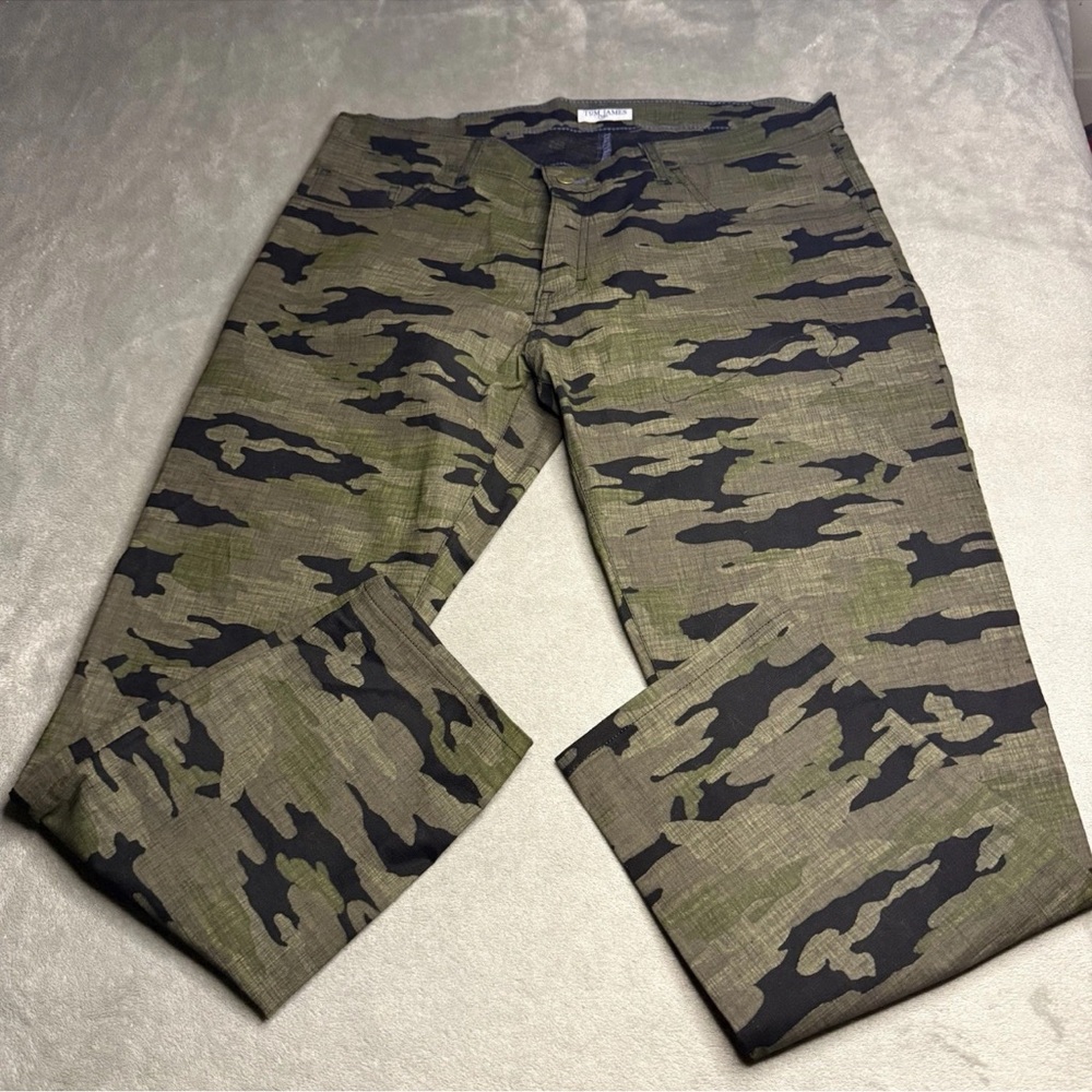 Men's Blue Delta Camo Slim Fit Chinos - Olive/Black